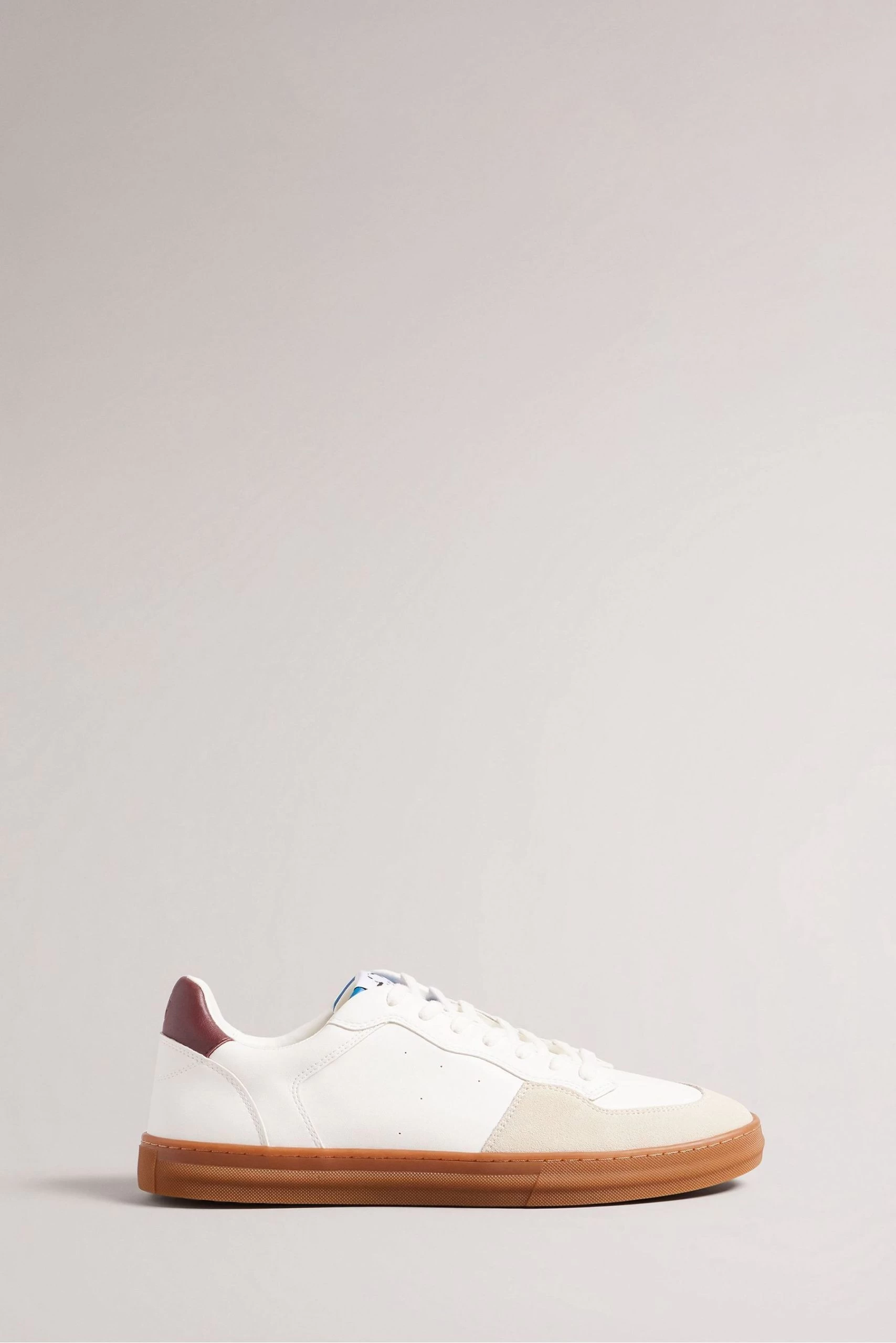 Ted Baker Barkerl White Leather And Suede Sneakers 3 Ted Baker Barkerl White Leather And Suede Sneakers