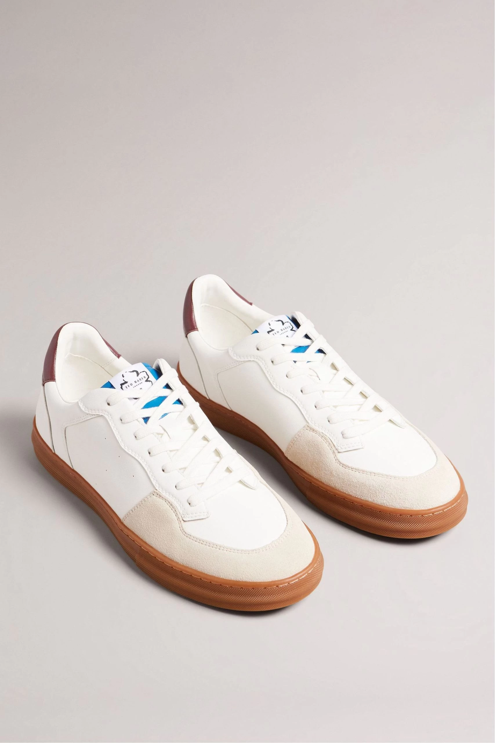 Ted Baker Barkerl White Leather And Suede Sneakers 4 Ted Baker Barkerl White Leather And Suede Sneakers - Image 2