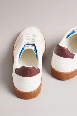 Ted Baker Barkerl White Leather And Suede Sneakers 9 Ted Baker Barkerl White Leather And Suede Sneakers -Ted Baker Shop D39961s3