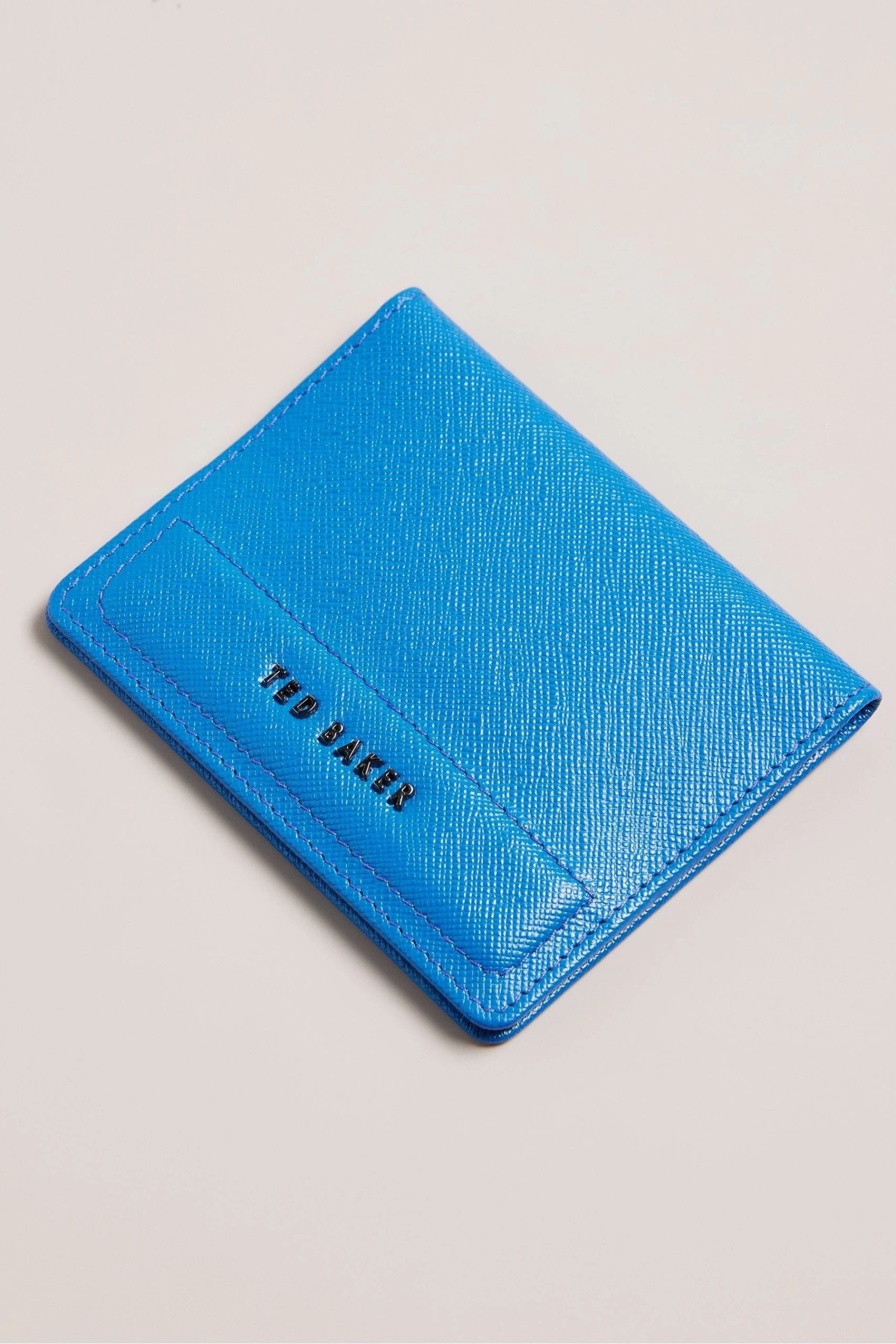 Ted Baker Blue Audar Saffiano Wallet And Card Holder Set 5 Ted Baker Blue Audar Saffiano Wallet And Card Holder Set - Image 3