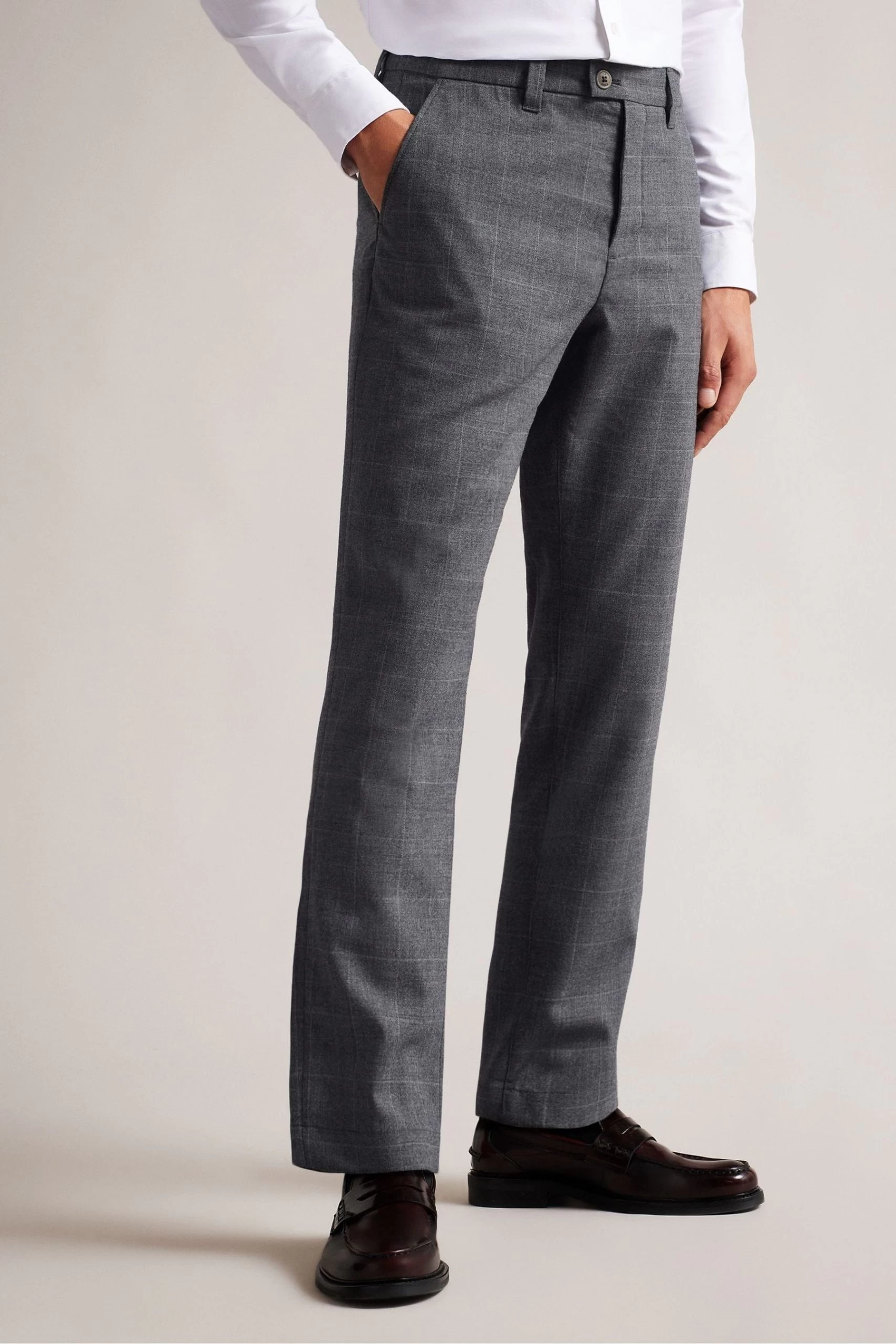 Ted Baker Regular Fit Grey Kimbar Charcoal Camburn Trainers 3 Ted Baker Regular Fit Grey Kimbar Charcoal Camburn Trainers