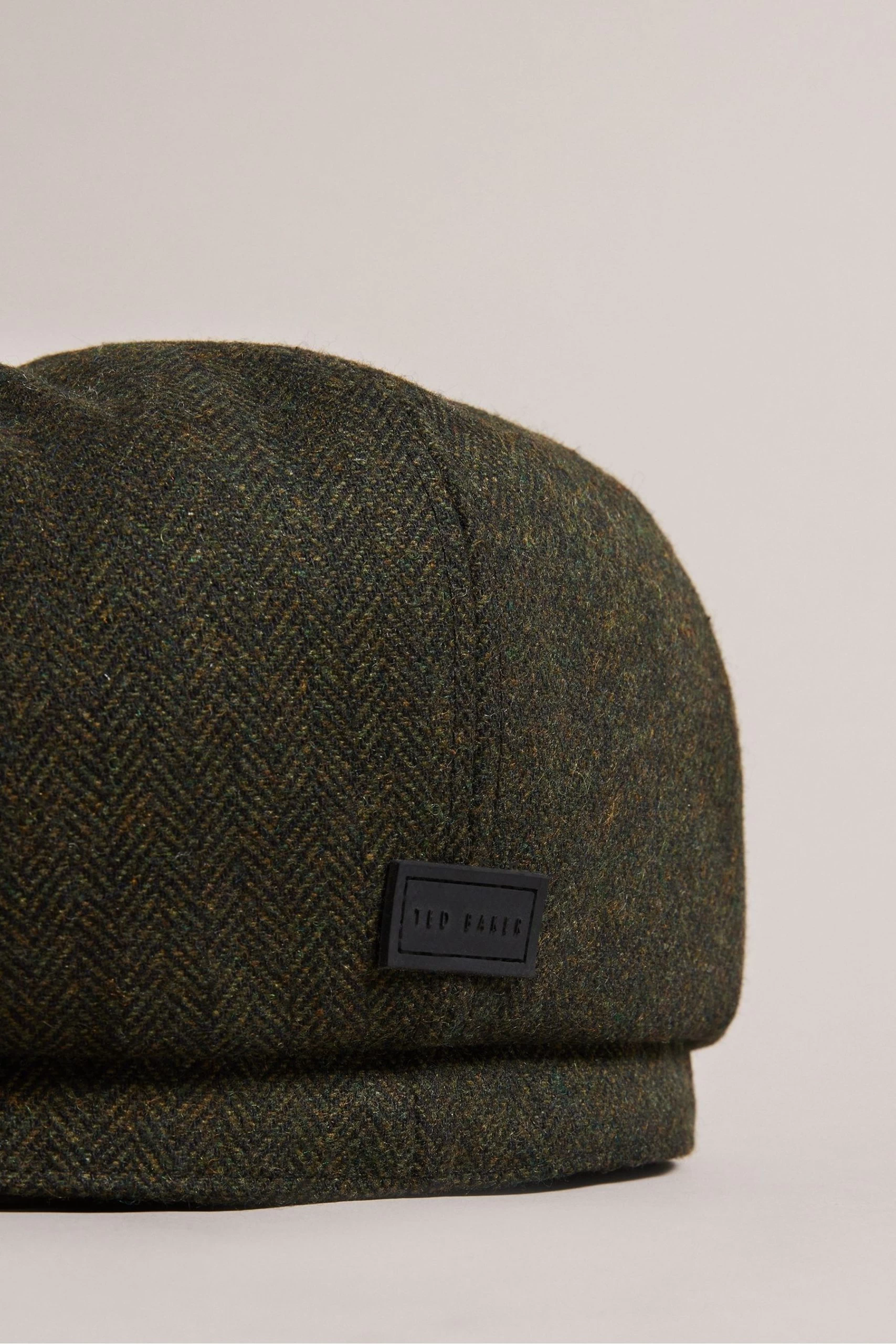 Ted Baker Boys Khaki Green Olliii Wool Felt Baker Hat 4 Ted Baker Boys Khaki Green Olliii Wool Felt Baker Hat - Image 2