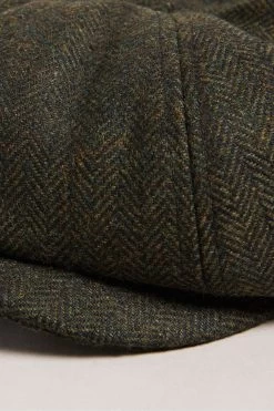 Ted Baker Boys Khaki Green Olliii Wool Felt Baker Hat 7 Ted Baker Boys Khaki Green Olliii Wool Felt Baker Hat -Ted Baker Shop D39975s3