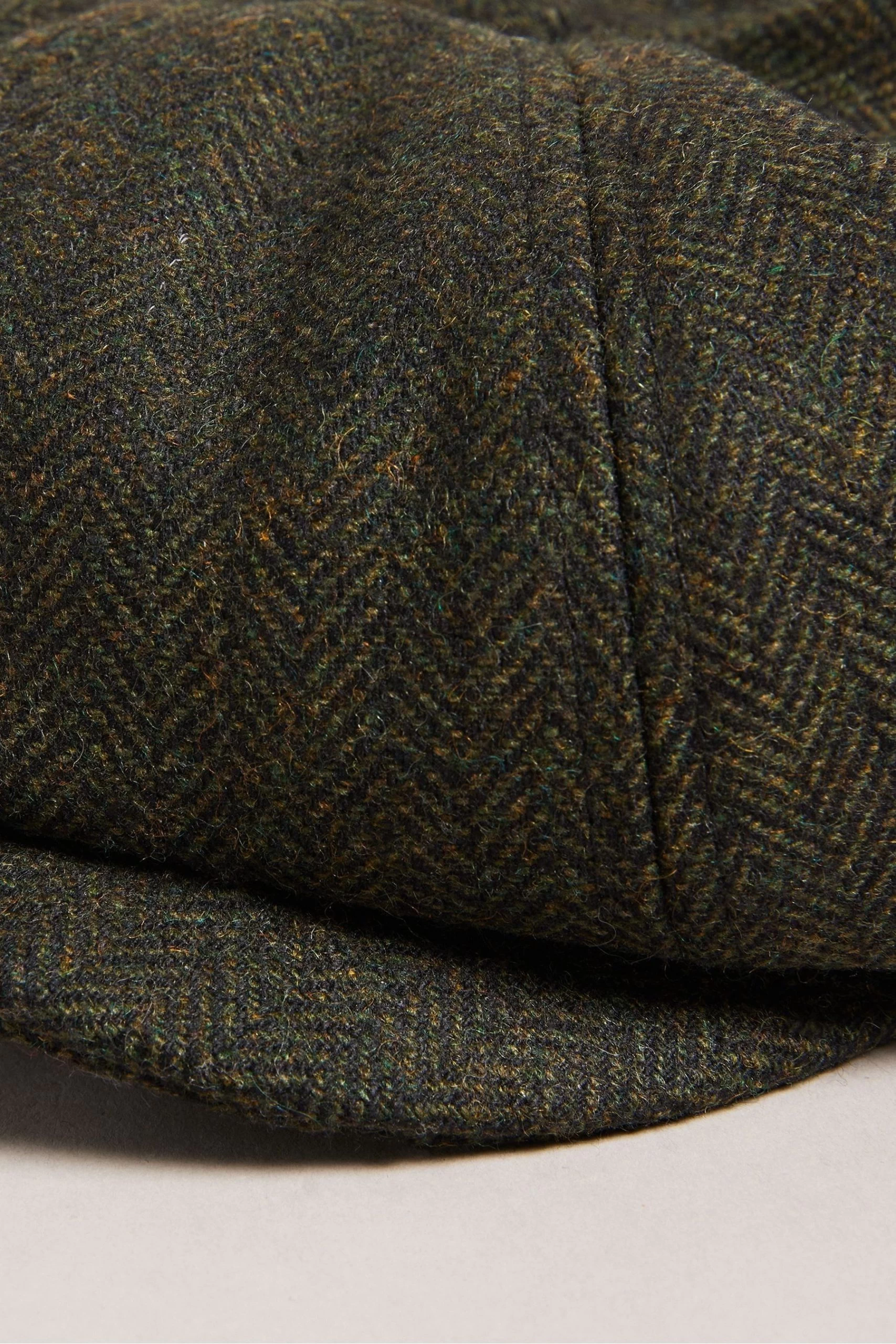 Ted Baker Boys Khaki Green Olliii Wool Felt Baker Hat 5 Ted Baker Boys Khaki Green Olliii Wool Felt Baker Hat - Image 3