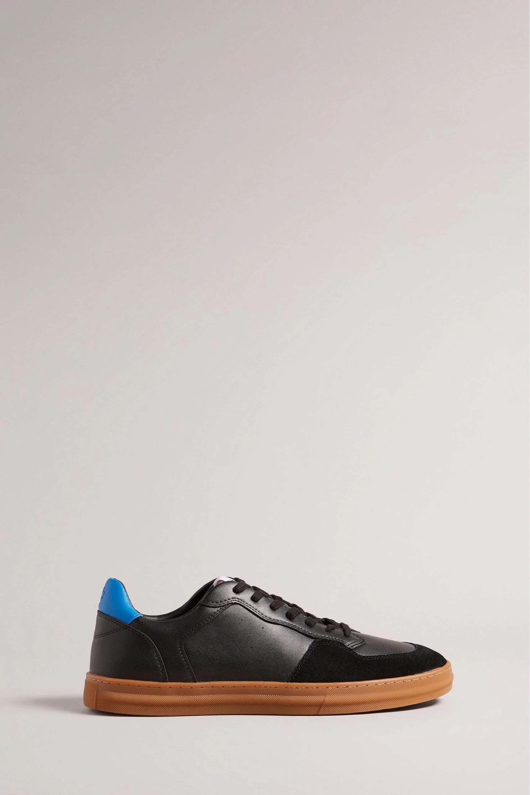 Ted Baker Barkerl Black Leather And Suede Sneakers 3 Ted Baker Barkerl Black Leather And Suede Sneakers