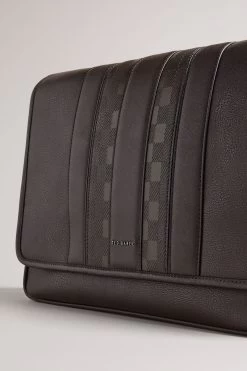 Ted Baker Wayvon House Check PU Brown Messenger Bag 9 Ted Baker Wayvon House Check PU Brown Messenger Bag -Ted Baker Shop D39979s3