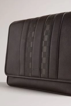 Ted Baker Wayvon House Check PU Brown Messenger Bag 10 Ted Baker Wayvon House Check PU Brown Messenger Bag -Ted Baker Shop D39979s4