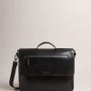 Ted Baker Raymon Black Leather Webbing Wax Leather Mix Satchel 2 Ted Baker Raymon Black Leather Webbing Wax Leather Mix Satchel -Ted Baker Shop D39981s
