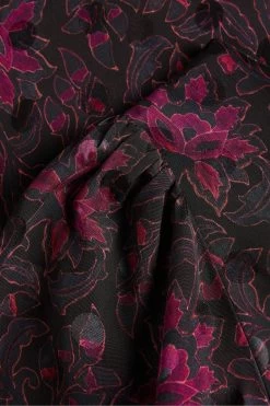 Ted Baker Merlisa Floral Printed Black Midi Dress 10 Ted Baker Merlisa Floral Printed Black Midi Dress -Ted Baker Shop D40082s4