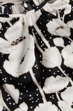 Ted Baker Luciani Black Puff Sleeve Top -Ted Baker Shop D40085s5