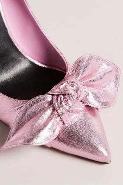 Ted Baker Lt-Pink Royal 100Mm Metallic Bow Court Shoes 9 Ted Baker Lt-Pink Royal 100Mm Metallic Bow Court Shoes -Ted Baker Shop D40094s4