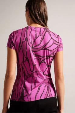 Ted Baker Brt-Pink Kcarlia Fitted T-Shirt 9 Ted Baker Brt-Pink Kcarlia Fitted T-Shirt -Ted Baker Shop D40108s3