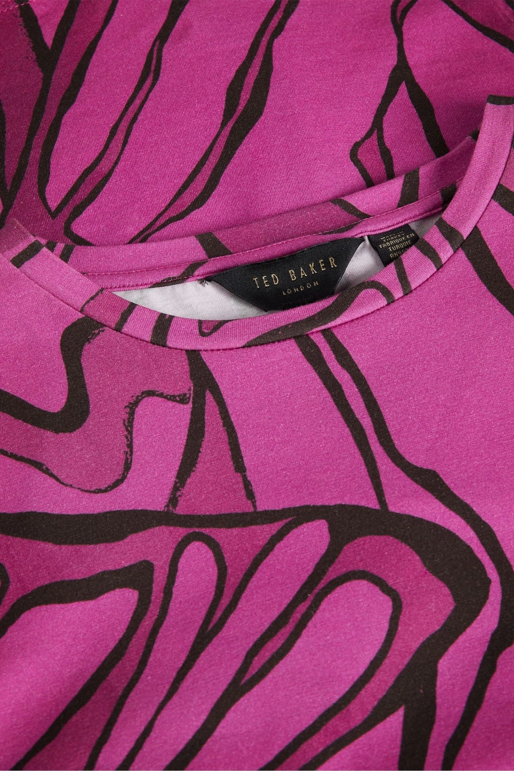 Ted Baker Brt-Pink Kcarlia Fitted T-Shirt 7 Ted Baker Brt-Pink Kcarlia Fitted T-Shirt - Image 5