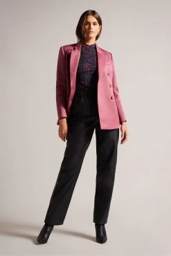 Ted Baker Kamill Black Mesh Fitted Top With High Neck 9 Ted Baker Kamill Black Mesh Fitted Top With High Neck -Ted Baker Shop D40109s3