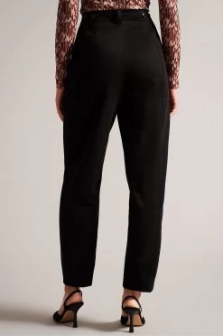 Ted Baker Eliona Black Barrel Trousers With Pin Tuck Detail 8 Ted Baker Eliona Black Barrel Trousers With Pin Tuck Detail -Ted Baker Shop D40137s3
