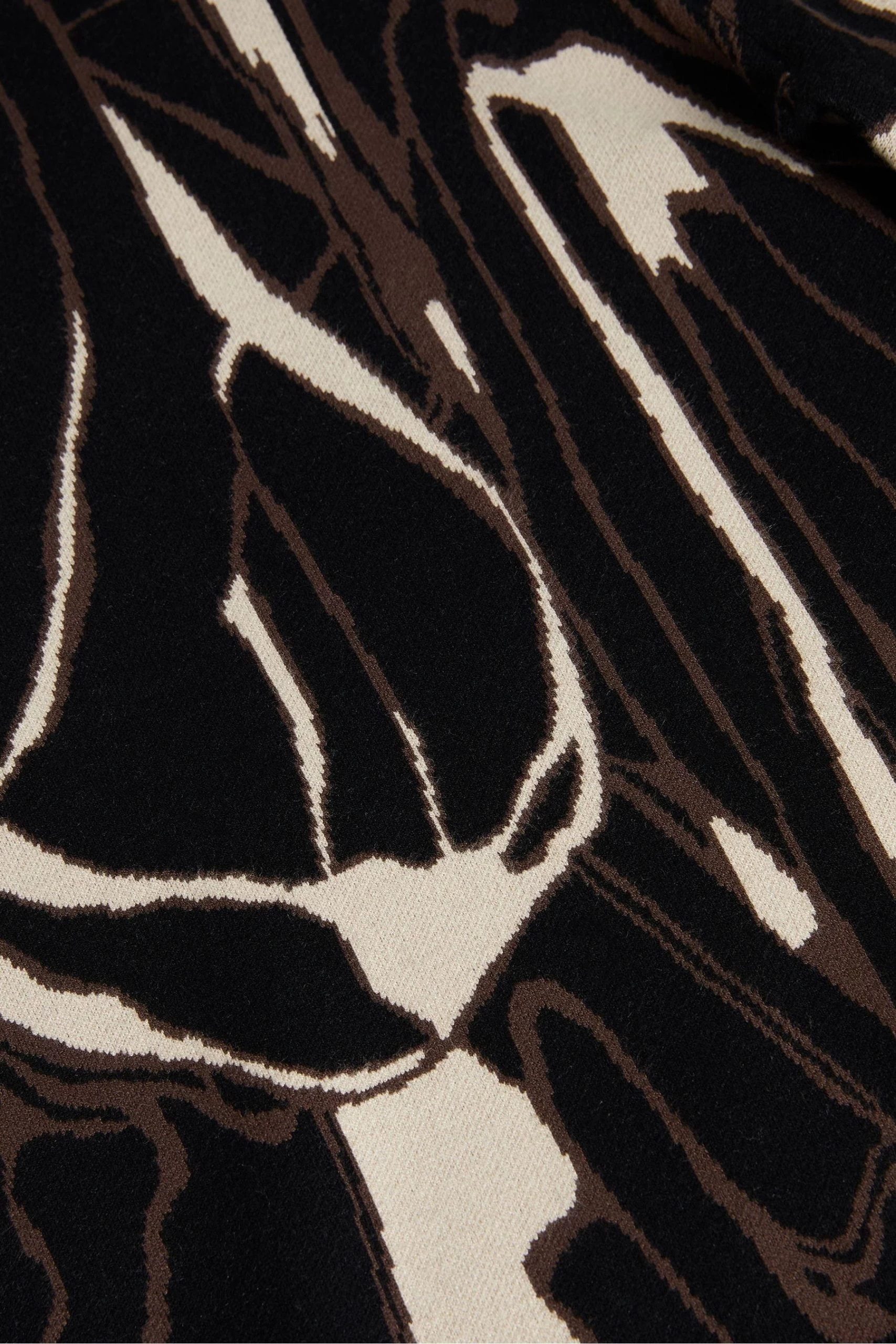 Ted Baker Marelia Black Jacquard Sweater With Sleeve Detail 5 Ted Baker Marelia Black Jacquard Sweater With Sleeve Detail - Image 3