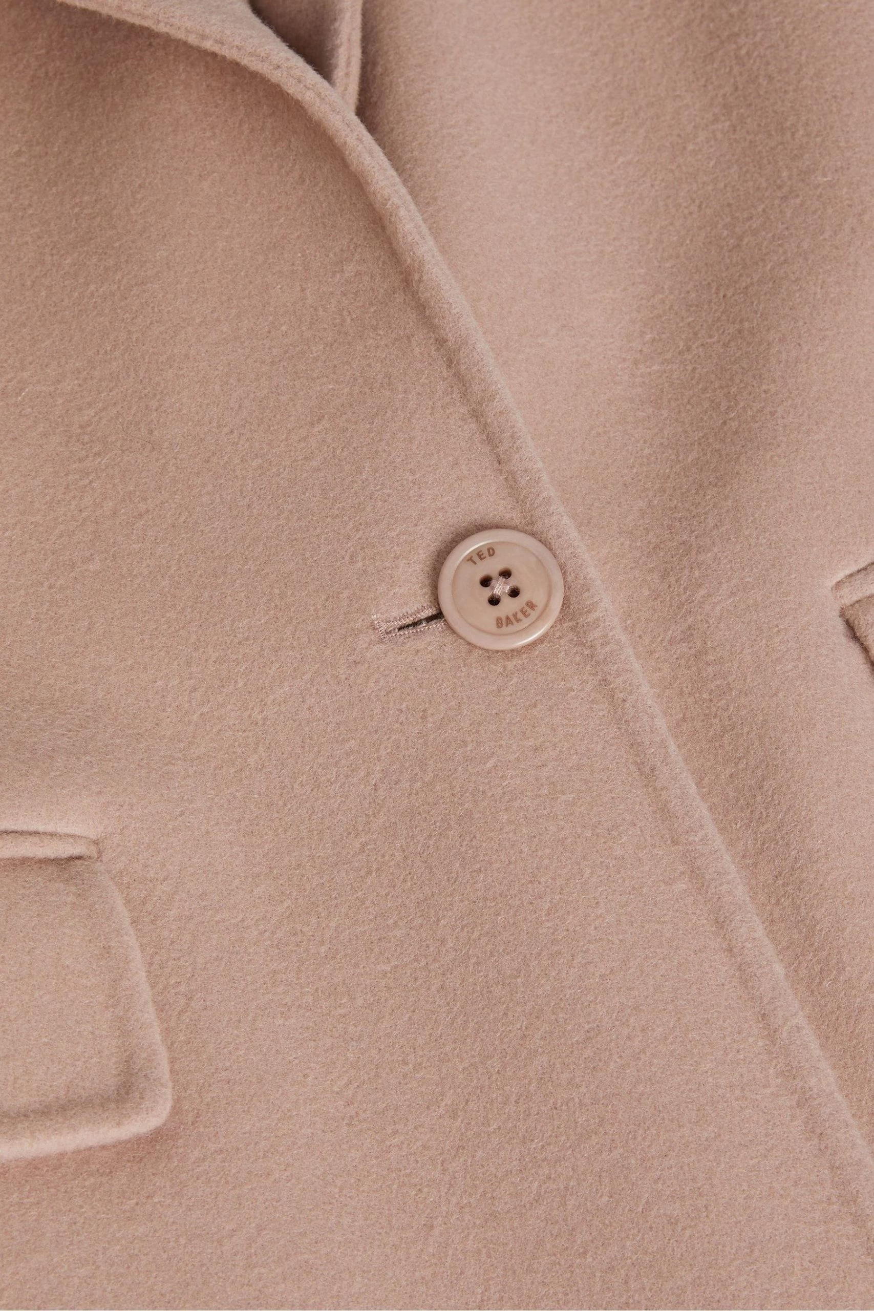 Ted Baker Dusky Pink Serinn Single Breasted Midaxi Coat 7 Ted Baker Dusky Pink Serinn Single Breasted Midaxi Coat - Image 5