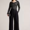 Ted Baker Eloisy Slim Fit Crossover Knit Black Top -Ted Baker Shop D40158s