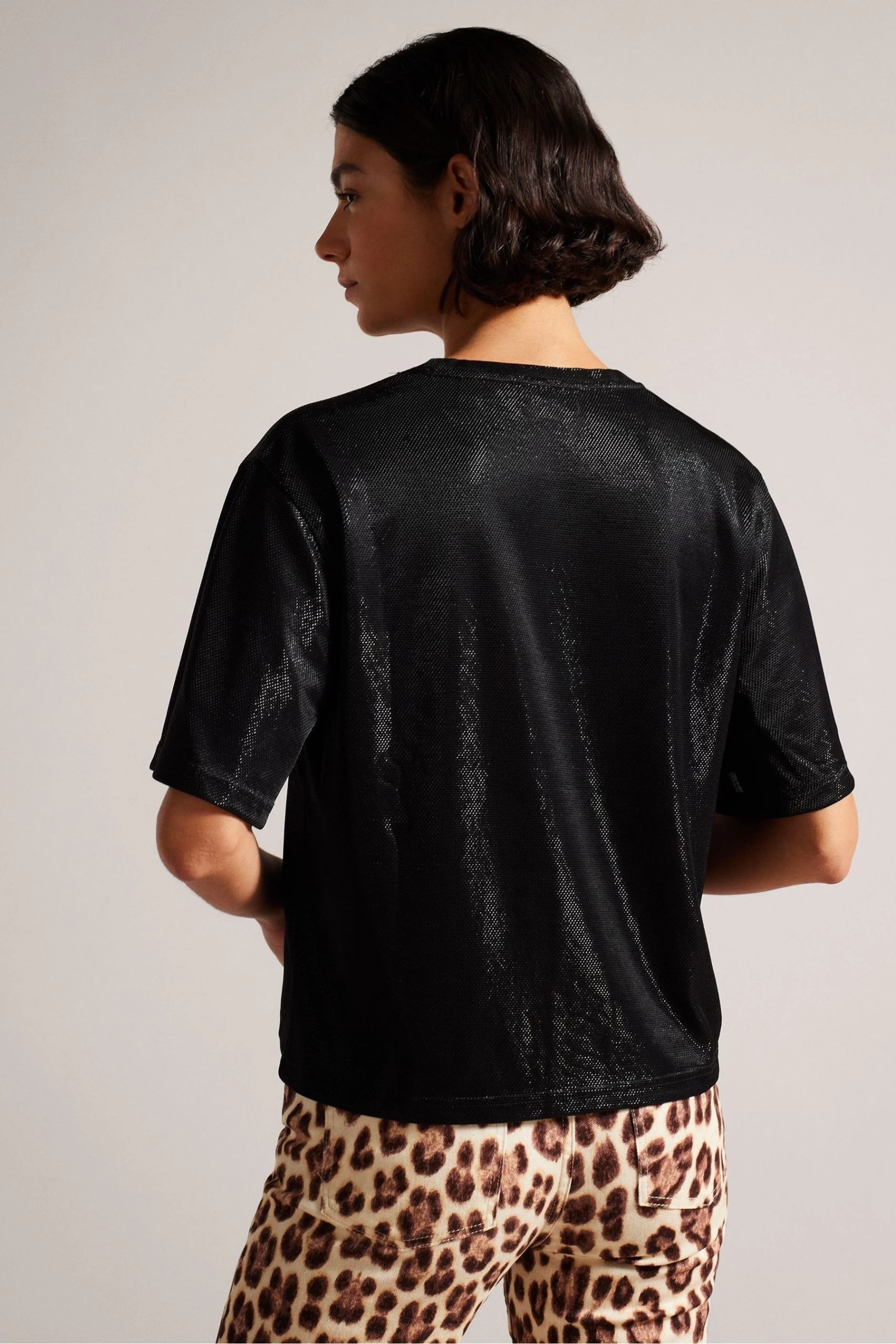 Ted Baker Georia Glitsy Black T-Shirt 4 Ted Baker Georia Glitsy Black T-Shirt - Image 2