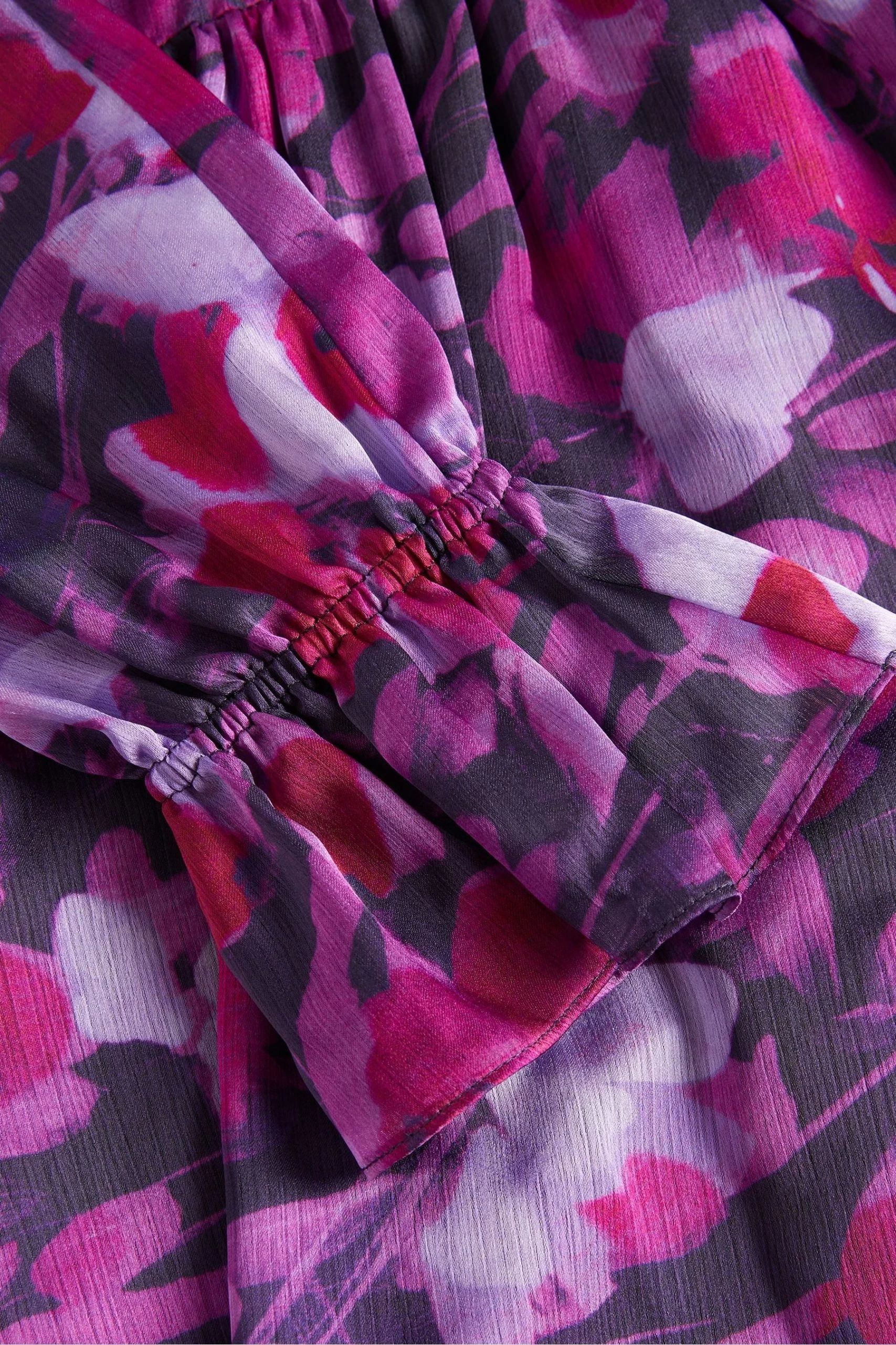 Ted Baker Purple Sammieh High Neck Fit And Flare Mini Dress 7 Ted Baker Purple Sammieh High Neck Fit And Flare Mini Dress - Image 5