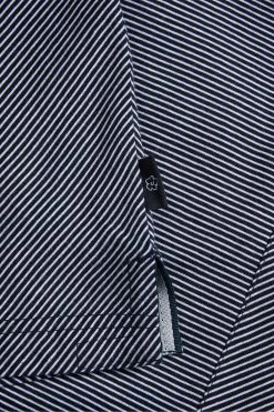 Ted Baker Navy Blue Taigaa Regular Striped Panelled Polo Shirt -Ted Baker Shop D40232s5