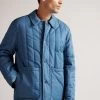 Ted Baker Mid-Blue Skelton Patchwork Quilted Workwear Jacket 1 Ted Baker Mid-Blue Skelton Patchwork Quilted Workwear Jacket -Ted Baker Shop D40243s
