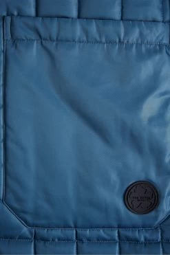 Ted Baker Mid-Blue Skelton Patchwork Quilted Workwear Jacket -Ted Baker Shop D40243s5