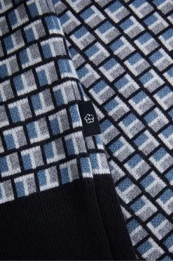 Ted Baker Regular Blue Badenn Jacquard Knitted Polo Shirt 11 Ted Baker Regular Blue Badenn Jacquard Knitted Polo Shirt -Ted Baker Shop D40244s5