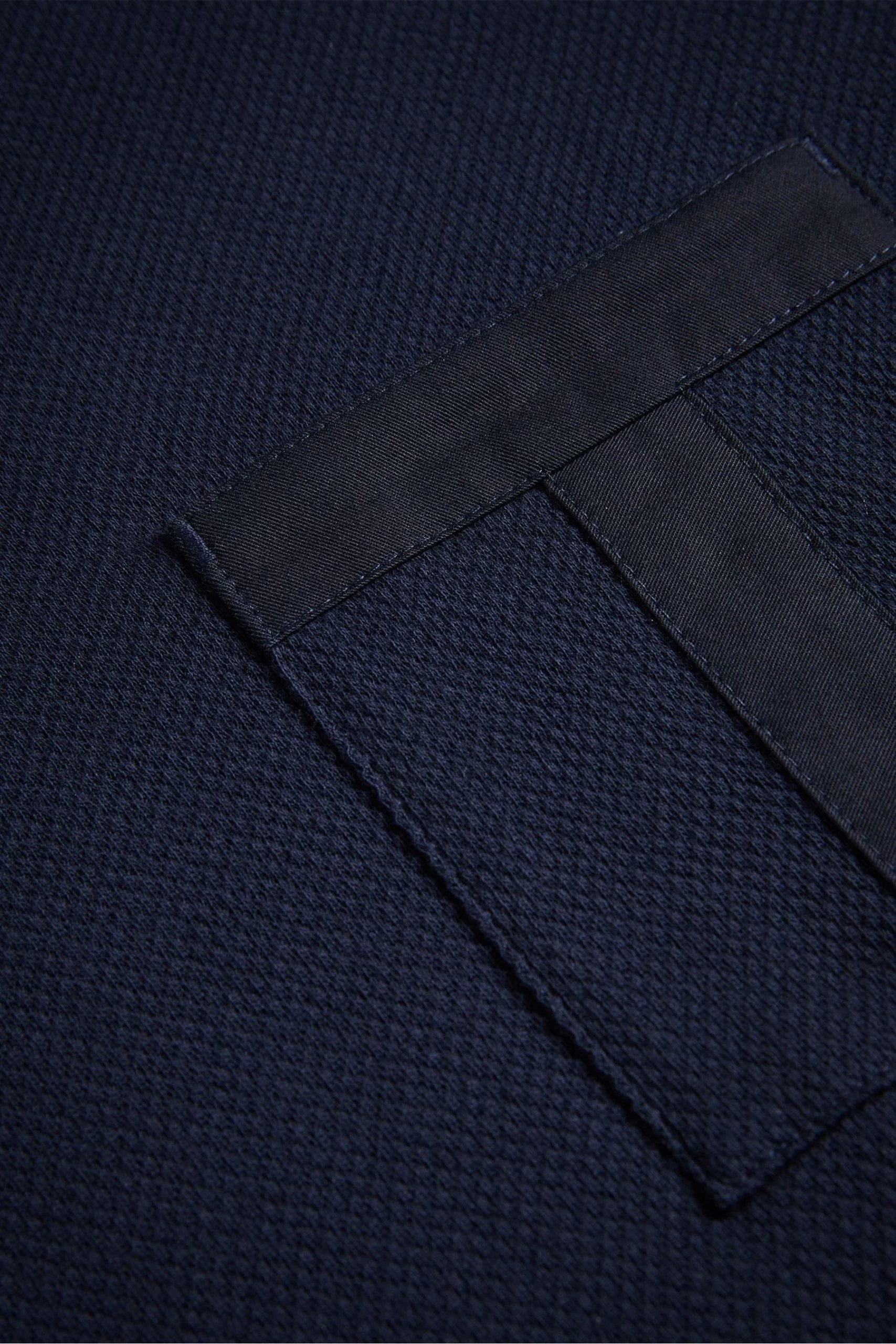 Ted Baker Regular Navy Blue Spindle Short Sleeve T-Shirt With T Pocket 7 Ted Baker Regular Navy Blue Spindle Short Sleeve T-Shirt With T Pocket - Image 5