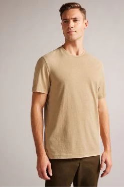 Ted Baker Regular Natural Zeppel Cashmere Blend T-Shirt