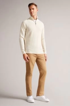 Ted Baker Meaddo Natural Regular Half Zip Jumper 11 Ted Baker Meaddo Natural Regular Half Zip Jumper -Ted Baker Shop D44192s3