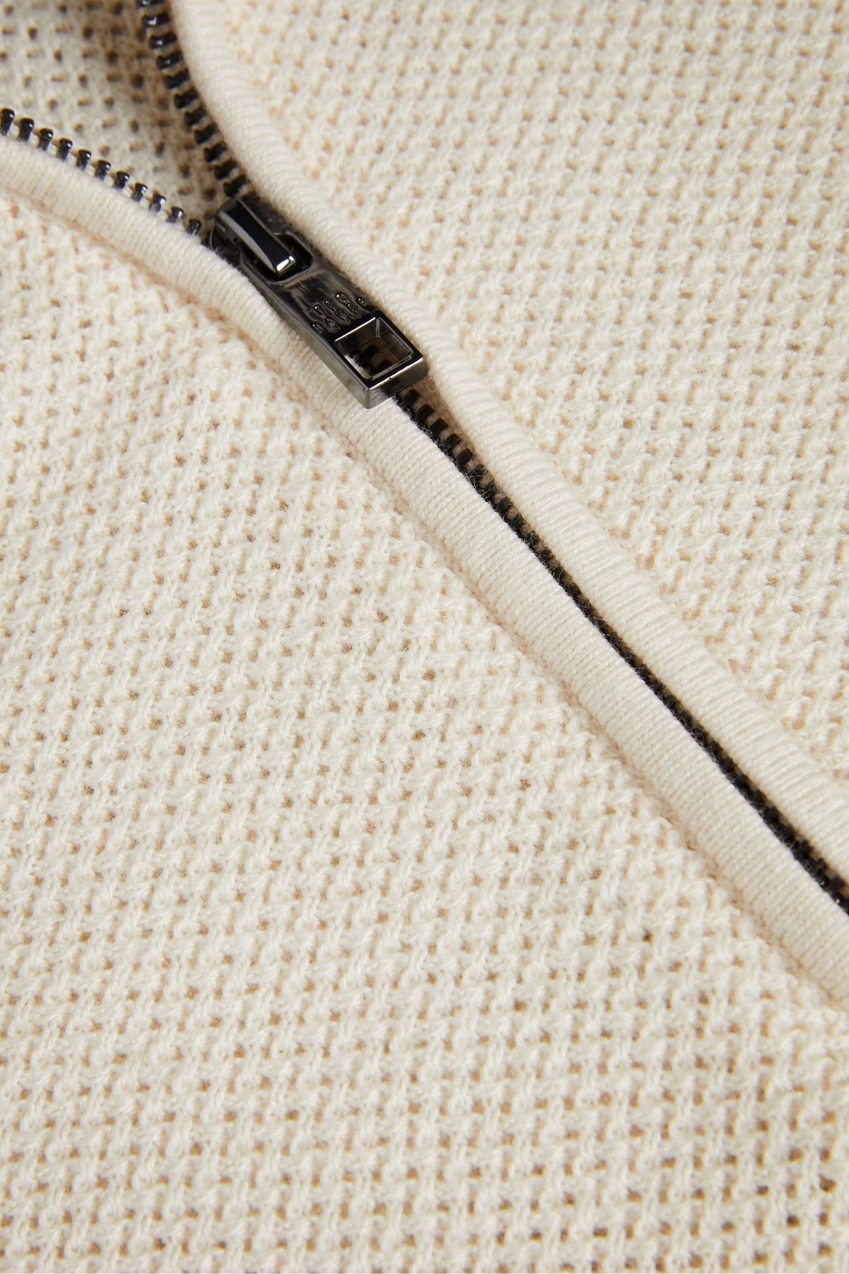 Ted Baker Meaddo Natural Regular Half Zip Jumper 8 Ted Baker Meaddo Natural Regular Half Zip Jumper - Image 6