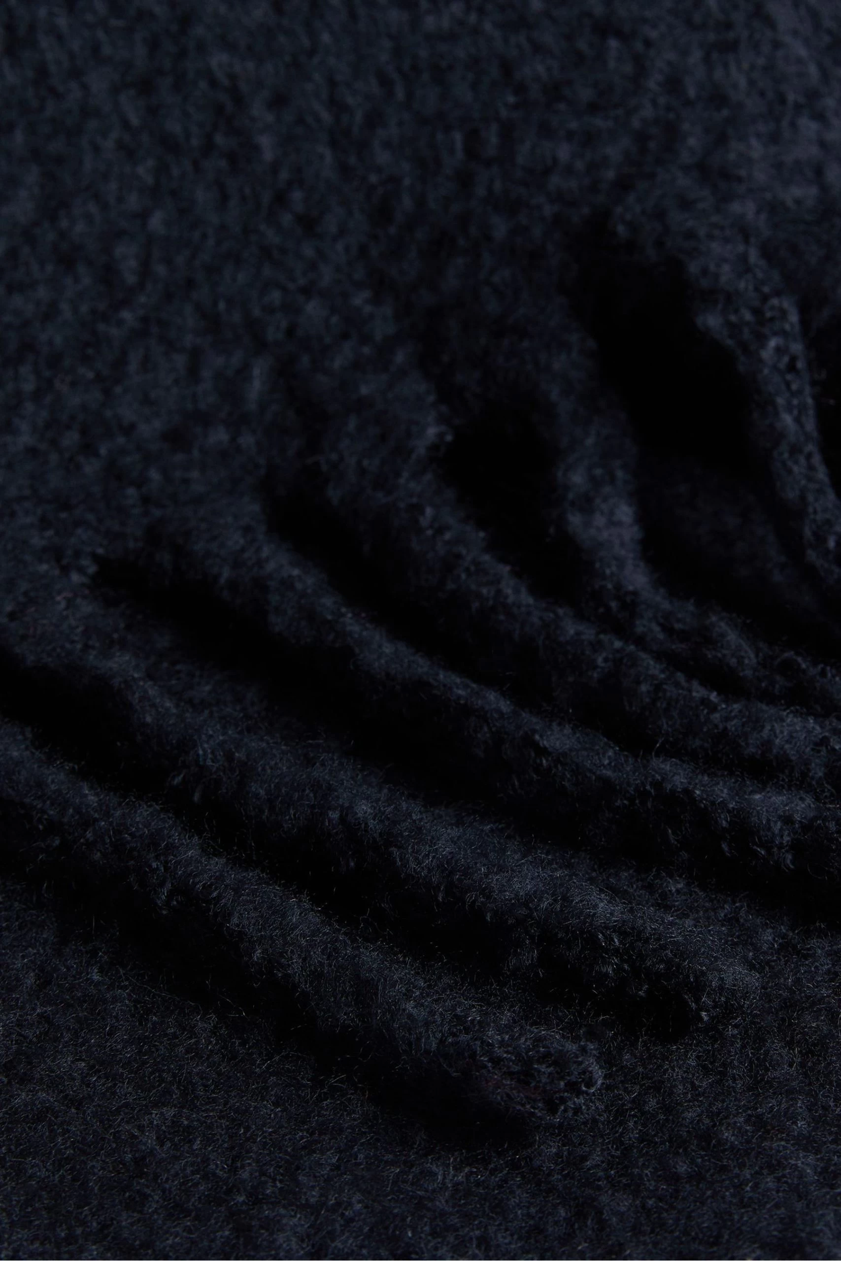 Ted Baker Tiba Black Long Tassel Oversized Scarf 6 Ted Baker Tiba Black Long Tassel Oversized Scarf - Image 4