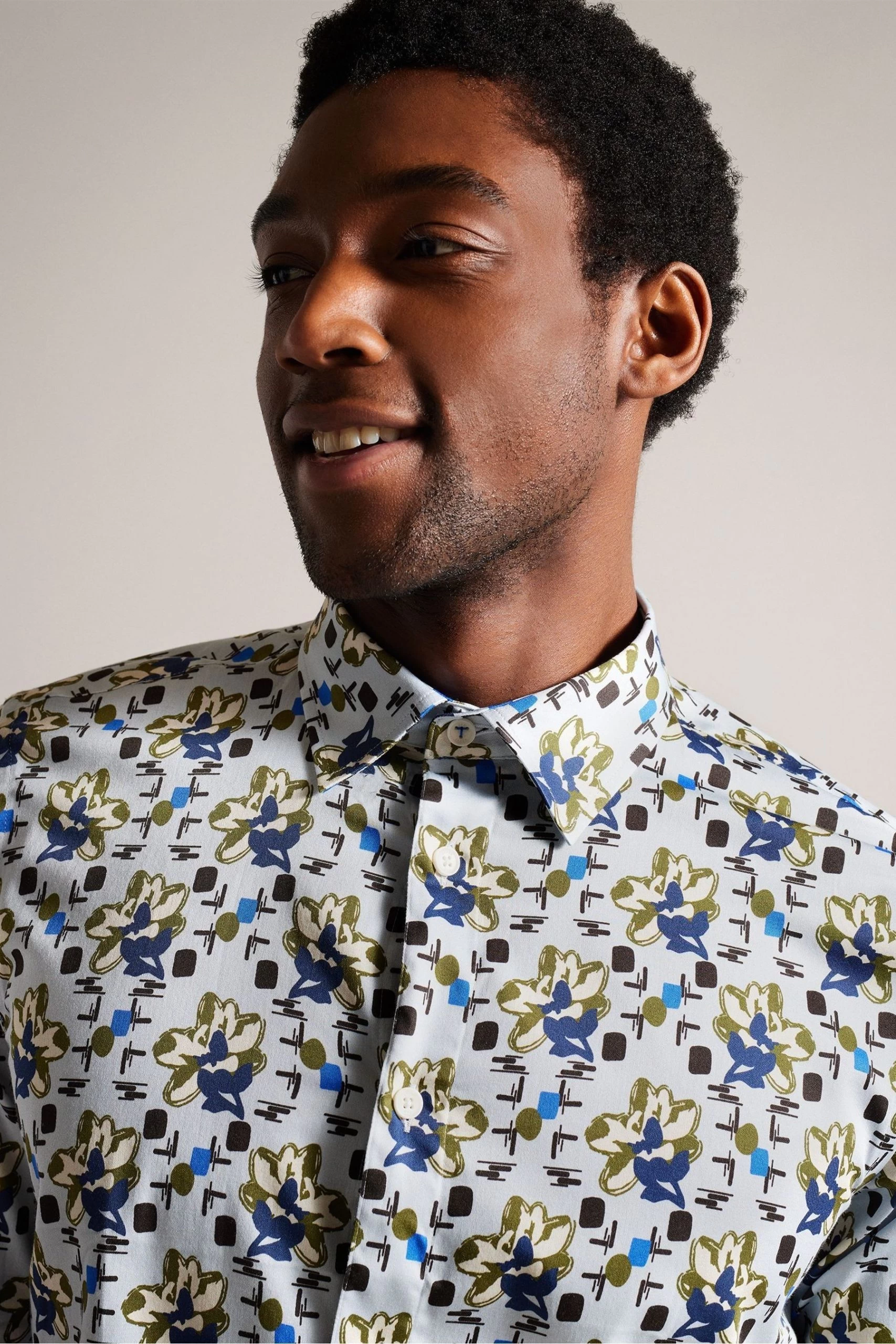 Ted Baker Blue Arigna Slim Magnolia Shirt 4 Ted Baker Blue Arigna Slim Magnolia Shirt - Image 2