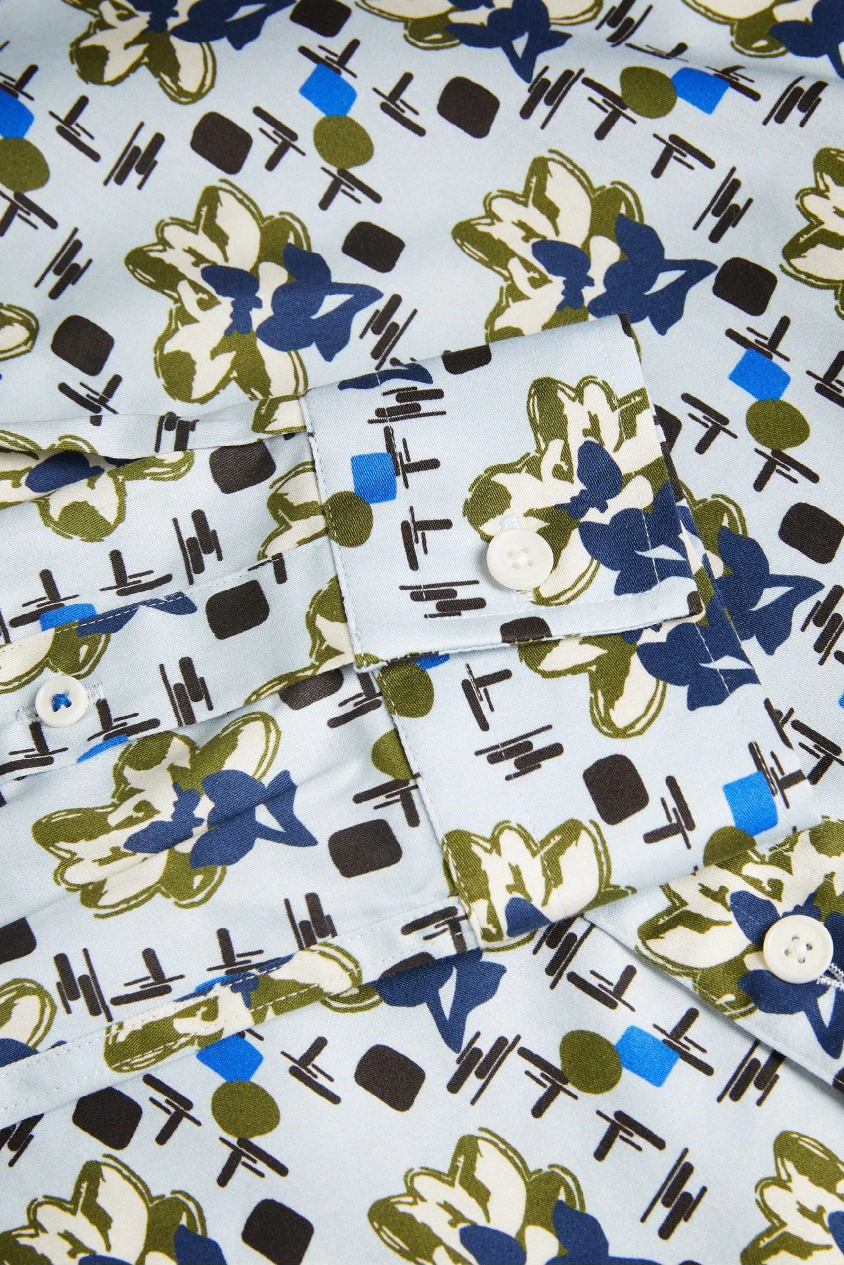 Ted Baker Blue Arigna Slim Magnolia Shirt 6 Ted Baker Blue Arigna Slim Magnolia Shirt - Image 4