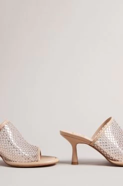Ted Baker Celya Nude 70mm Crystal Mesh Heeled Mules 8 Ted Baker Celya Nude 70mm Crystal Mesh Heeled Mules -Ted Baker Shop D52663s3