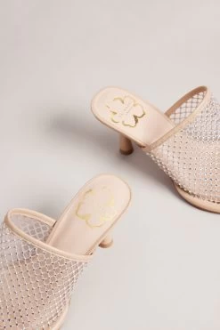 Ted Baker Celya Nude 70mm Crystal Mesh Heeled Mules 9 Ted Baker Celya Nude 70mm Crystal Mesh Heeled Mules -Ted Baker Shop D52663s4