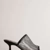 Ted Baker Celya 70Mm Crystal Mesh Heeled Black Mules 1 Ted Baker Celya 70Mm Crystal Mesh Heeled Black Mules -Ted Baker Shop D52664s