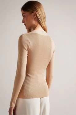 Ted Baker Pink Eloisy Slim Fit Crossover Knit Top 9 Ted Baker Pink Eloisy Slim Fit Crossover Knit Top -Ted Baker Shop D52667s2