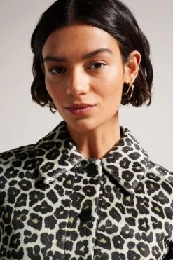 Ted Baker Pelham Black Cropped Animal Pony Jacket 13 Ted Baker Pelham Black Cropped Animal Pony Jacket -Ted Baker Shop D52668s5