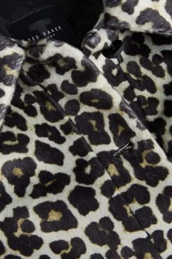 Ted Baker Pelham Black Cropped Animal Pony Jacket 14 Ted Baker Pelham Black Cropped Animal Pony Jacket -Ted Baker Shop D52668s6