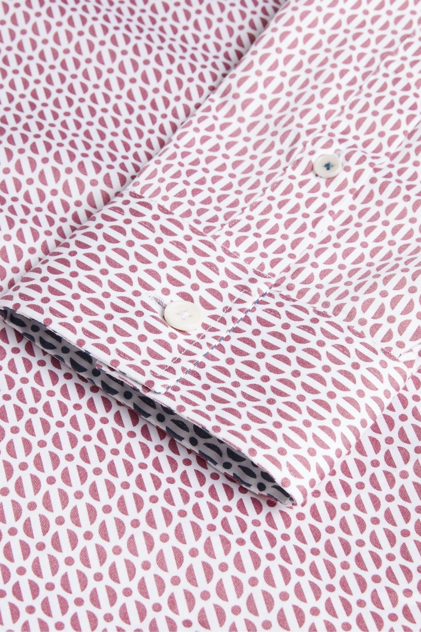 Ted Baker Pink Conifur Long Sleeve Circle Geo Printed Shirt 7 Ted Baker Pink Conifur Long Sleeve Circle Geo Printed Shirt - Image 5