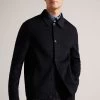 Ted Baker Navy Blue Sharpow Wool Collared Jacket 2 Ted Baker Navy Blue Sharpow Wool Collared Jacket -Ted Baker Shop D54429s