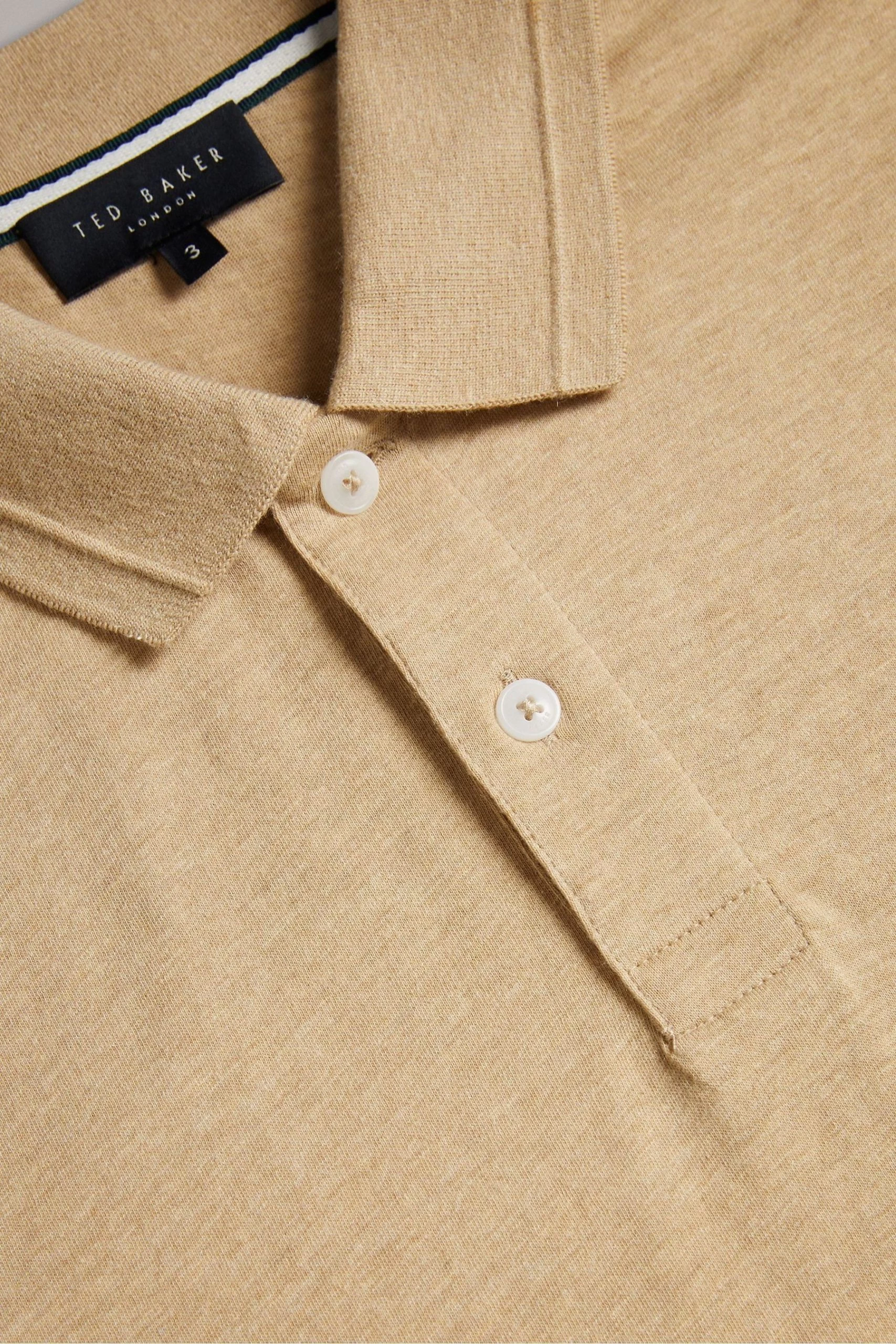 Ted Baker Animal Enio Long Sleeve Cashmere Blend Regular Polo Shirt 7 Ted Baker Animal Enio Long Sleeve Cashmere Blend Regular Polo Shirt - Image 5