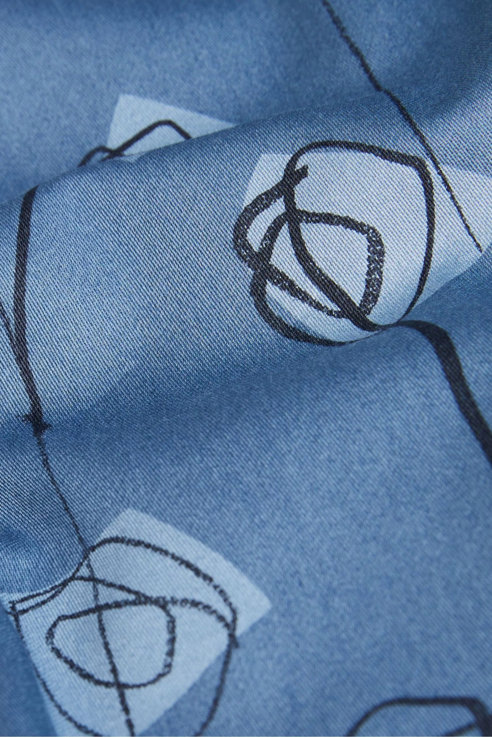 Ted Baker Blue Frith Long Sleeve Flower Print Shirt 8 Ted Baker Blue Frith Long Sleeve Flower Print Shirt - Image 6