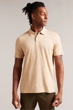 Ted Baker Animal Polsden Short Sleeve Cashmere Blend Polo Shirt