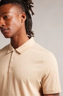 Ted Baker Animal Polsden Short Sleeve Cashmere Blend Polo Shirt -Ted Baker Shop D54436s4