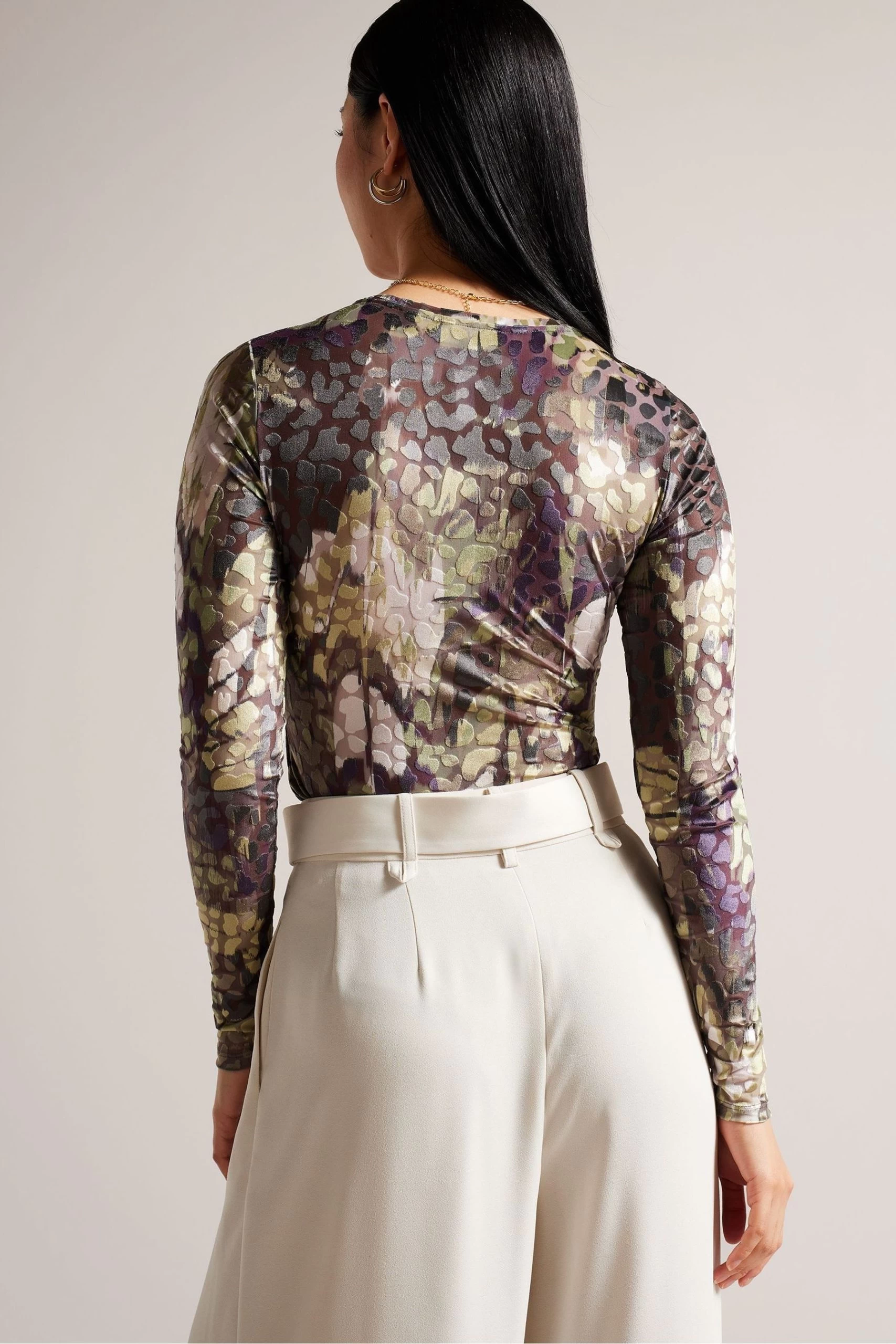 Ted Baker Green Giadah V-Neck Bodysuit 4 Ted Baker Green Giadah V-Neck Bodysuit - Image 2