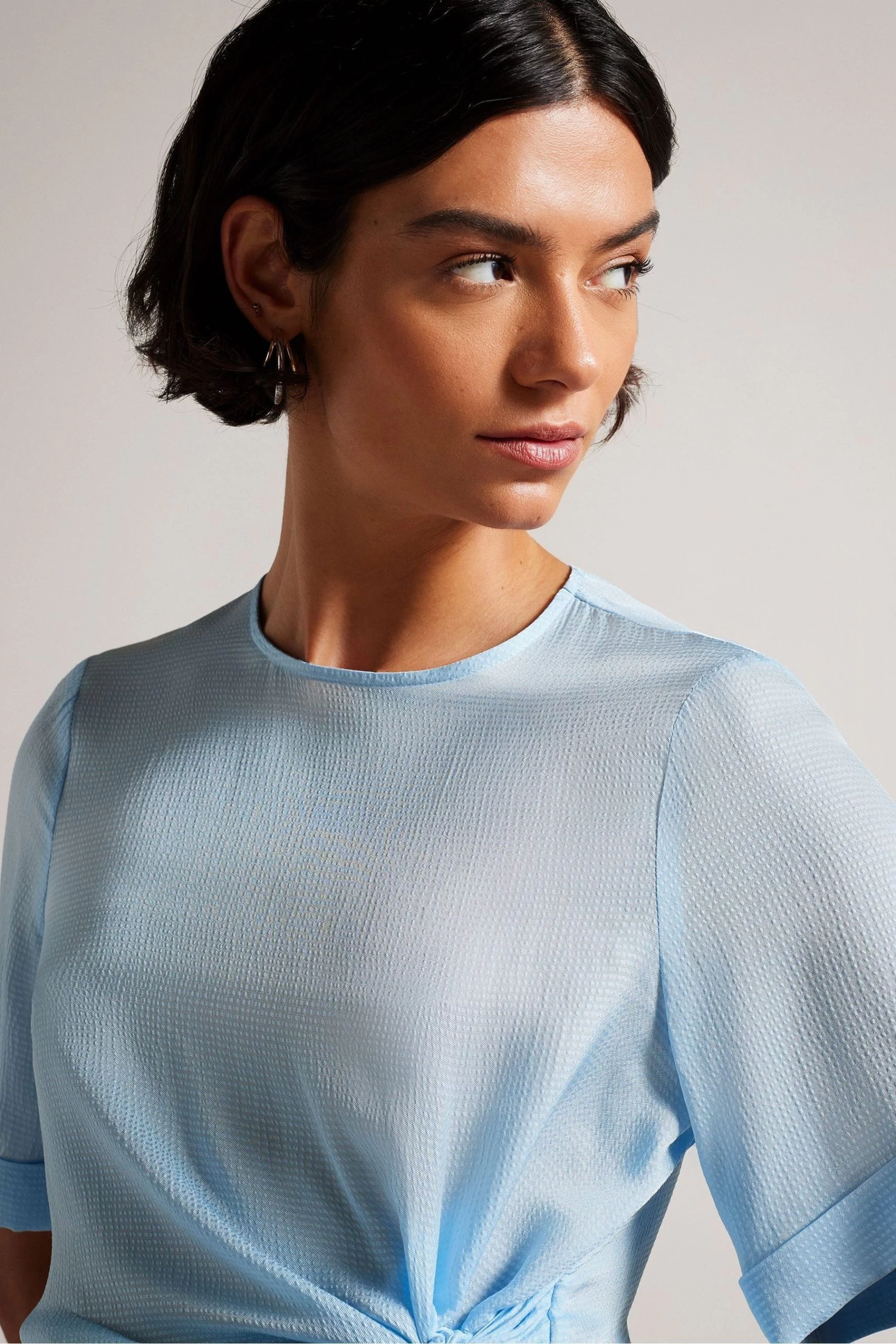 Ted Baker Blue Thaliya Integral Tie T-Shirt 5 Ted Baker Blue Thaliya Integral Tie T-Shirt - Image 3