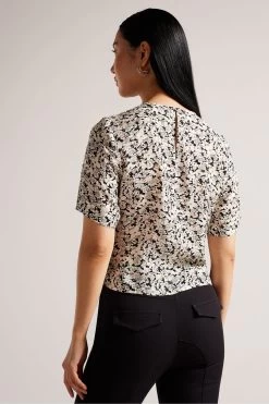 Ted Baker Pink Chevy Printed Integral Tie T-Shirt 8 Ted Baker Pink Chevy Printed Integral Tie T-Shirt -Ted Baker Shop D57132s2